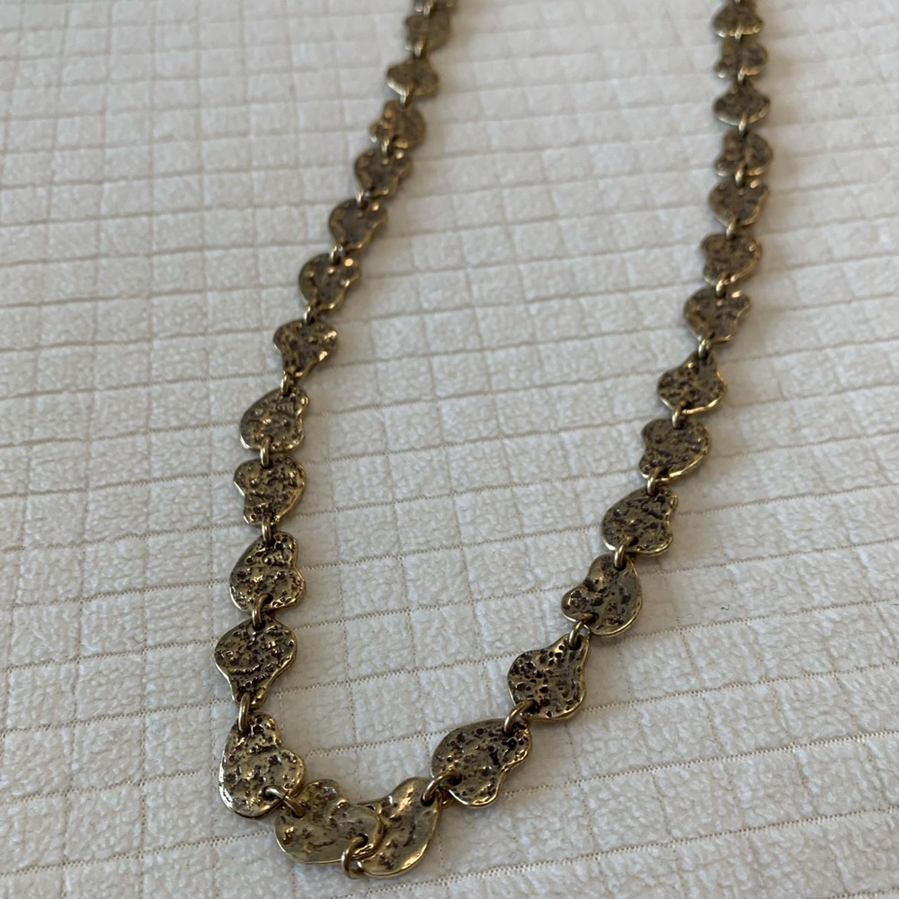 NWT Lucky Brand pebbled goldtone necklace - Picture 5 of 8